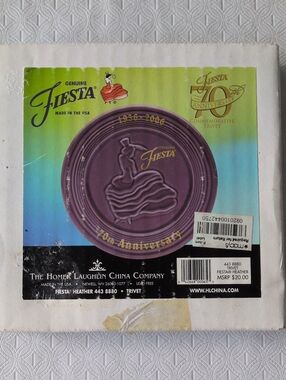 Fiesta Heather Purple 70th Anniversary Commemorative Trivet